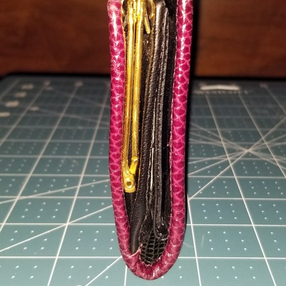 Sharif Bright Snakeskin Leather Pocketbook Wallet - Picture 7 of 7